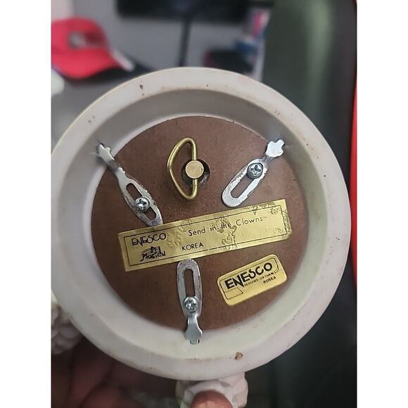 Enesco Send In The Clowns Music Box Sad Clown Figurine Vintage Collectable 1985 - Picture 5 of 5